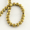 Electroplate Non-magnetic Synthetic Hematite Beads Strands X-G-R259-28A-2