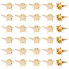 SUPERFINDINGS 30Pcs Star Alloy Brooches AJEW-FH0004-31A-1