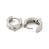 Tarnish Resistant 304 Stainless Steel Hoop Earring Findings STAS-A091-02P-2