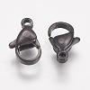 304 Stainless Steel Lobster Claw Clasps STAS-P185-12-B-2