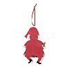 Christmas Santa Claus Handmade Polymer Clay Pendant Decorations HJEW-P017-01A-3