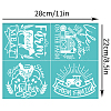 Self-Adhesive Silk Screen Printing Stencil DIY-WH0338-243-2