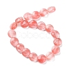 Cherry Quartz Glass Beads Strands G-K357-B09-01-2