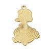 Light Gold Tone Alloy Enamel Pendants ENAM-C013-01F-2