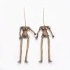 Tibetan Style Alloy Human Body Skeleton For DIY Toy Doll Making TIBE-39030A-AB-NR-2