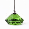 Diamond Shape Glass Name Card Holder DJEW-F009-A03-2
