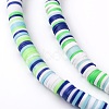 Handmade Polymer Clay Beads Strands CLAY-R089-6mm-T02B-45-6