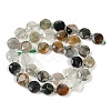 Natural Green Rutilated Quartz Beads Strands G-C116-A24-01-4