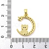 Brass Micro Pave Clear Cubic Zirconia Pendant FIND-Z044-03K-3