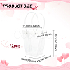 Valentine's Day Trapezoid PP Plastic Gift Bags ABAG-WH0040-10B-2