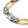 201 Stainless Steel Links Chain Necklace NJEW-F22-39D-GP-3