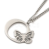 201 Stainless Steel Necklaces NJEW-Q336-01O-P-4