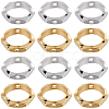 SUNNYCLUE 60Pcs 2 Colors Brass Bead Frames KK-SC0004-63-1