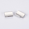 304 Stainless Steel Magnetic Clasps with Glue-in Ends X-STAS-G163-60P-3