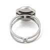 Non-Tarnish 304 Stainless Steel Open Cuff Rings RJEW-K245-93P-3