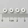 Brass Rhinestone Spacer Beads RB-A006-6MM-S-5