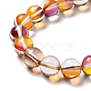 Electroplated Synthetic Moonstone Beads Strands G-F143-A02-M-5