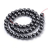 Non-magnetic Synthetic Hematite Beads Strands G-S259-44-12mm-2