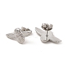304 Stainless Steel Airplane Stud Earrings for Women EJEW-I281-17P-2