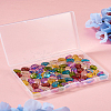 Cheriswelry 96Pcs 8 Colors Transparent Glass Beads Strands GLAA-CW0001-04-27