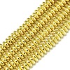 Electroplate Non-magnetic Synthetic Hematite Beads Strands G-S372-001-01G-1