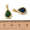 Brass Micro Pave Cubic Zirconia Pendants KK-R162-067G-3