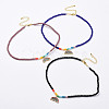 Glass Beads Pendants Necklaces NJEW-JN02562-1