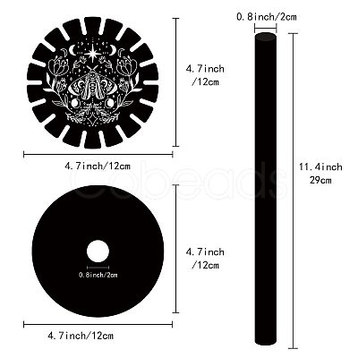 Wooden Wheel DJEW-WH0047-001-1