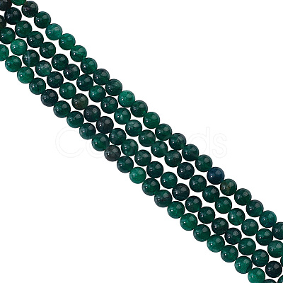 GOMAKERER 2 Strands Natural Emerald Beads Strands G-GO0001-32-1