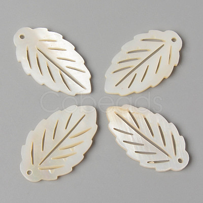 Natural Freshwater Shell Pendants X-SHEL-N026-86-1