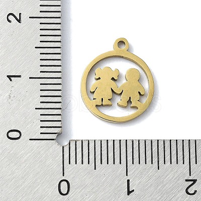 304 Stainless Steel Charms STAS-C097-37G-1