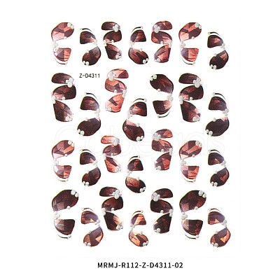 Shining Laser Ribbon Nail Decals Stickers MRMJ-R112-Z-D4311-02-1