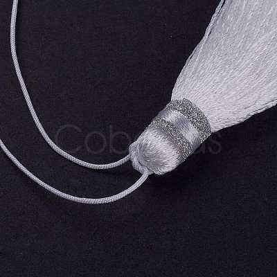 Nylon Thread Tassel Big Pendant Decorations NWIR-K019-A34-1