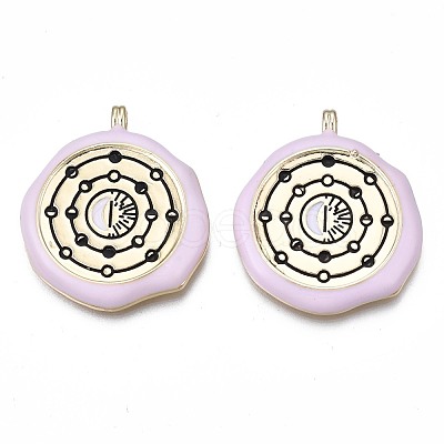 Brass Enamel Pendants KK-N232-217-1