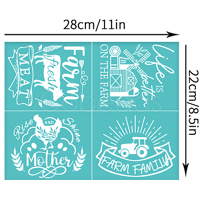 Self-Adhesive Silk Screen Printing Stencil DIY-WH0338-243-1