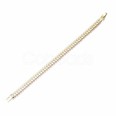 Cubic Zirconia Classic Tennis Bracelet X-ZIRC-S067-073G-NF-1