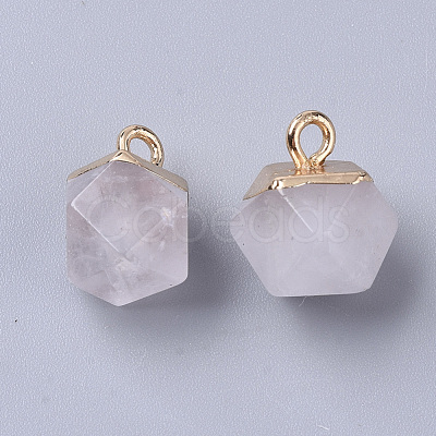 Natural Quartz Crystal Charms G-S359-015F-1