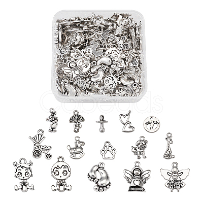 Tibetan Style Alloy Pendants TIBEP-TA0002-32AS-1