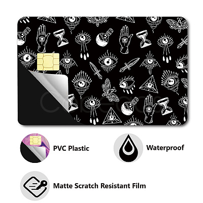 Rectangle PVC Plastic Waterproof Card Stickers DIY-WH0432-232-1