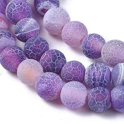 Natural Weathered Agate Beads Strands X-G-L534-01-6mm-1