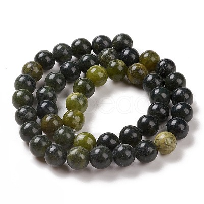 Natural Xinyi Jade/Chinese Southern Jade Beads Strands G-L476-16A-8mm-1