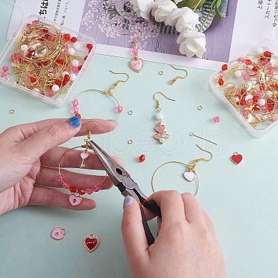 DIY Valentine's Theme Earrings Making Kit DIY-SZ0009-33-1