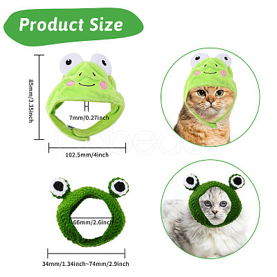 CHGCRAFT 2Pcs 2 Style Acrylic Fiber Crochet Pet Headwear AJEW-CA0003-87-1