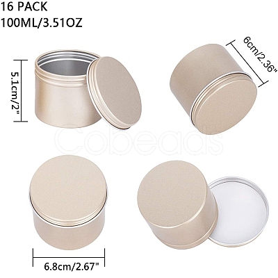 Round Aluminium Tin Cans CON-PH0001-62KCG-1