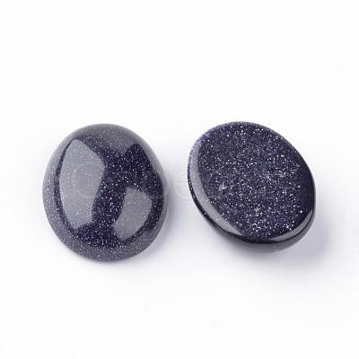 Synthetic Blue Goldstone Cabochons G-S240-22-1