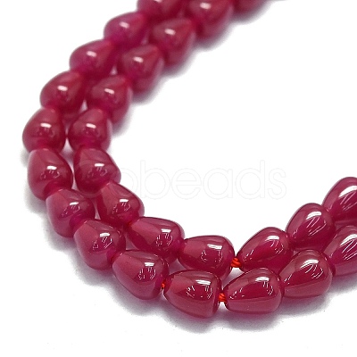 Lab Grown Red Corundum Beads Strands G-G106-M01-01-1-1