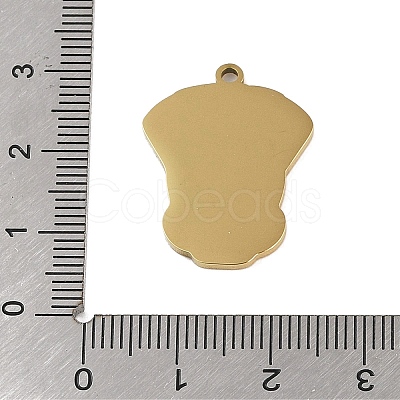 304 Stainless Steel Pendants STAS-C095-16G-1