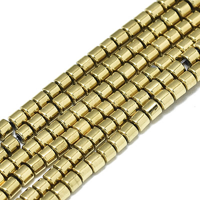 Electroplate Non-magnetic Synthetic Hematite Beads Strands G-S352-72-1