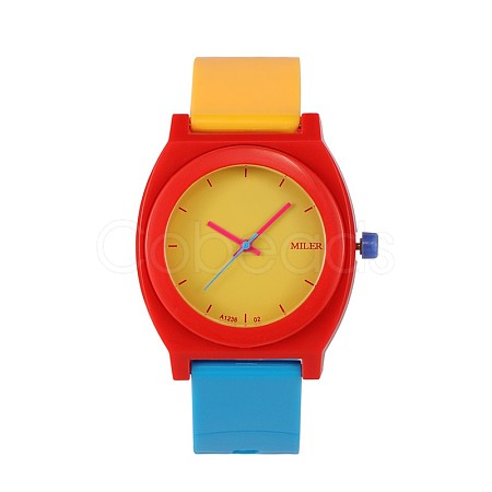 High Quality Trendy Plastic Quartz Wrist Watches WACH-N018-02-1