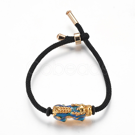 Adjustable Nylon Cord Bracelets X-BJEW-L639-08A-1